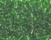 50g 5x4x2mm Green Silver Lined Tile Beads